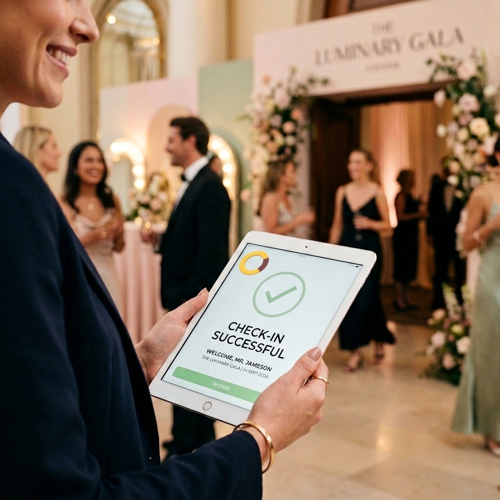 Accueil d'événement avec One Check-in